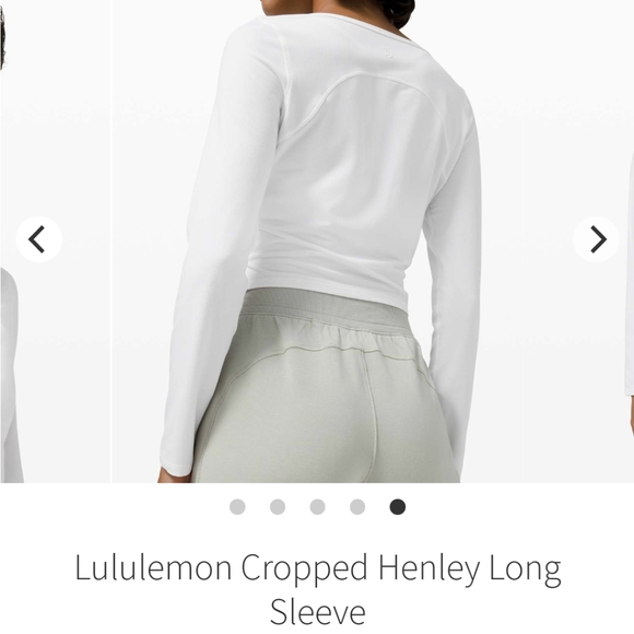 Lululemon Cropped Henley Long Sleeve - Picture 2 of 8